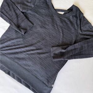 Charcoal Sweater with V-back